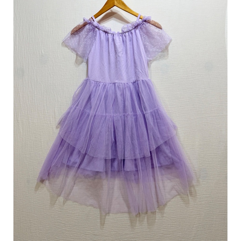 Disney Encanto Isabela Purple Tulle High-Low Dress‎ Girls L 10/12 Costume Fairy - Picture 2 of 6